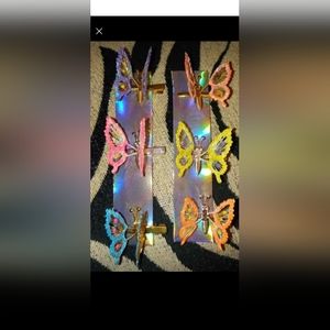 Vintage Retro Floppy Butterfly Hair clips